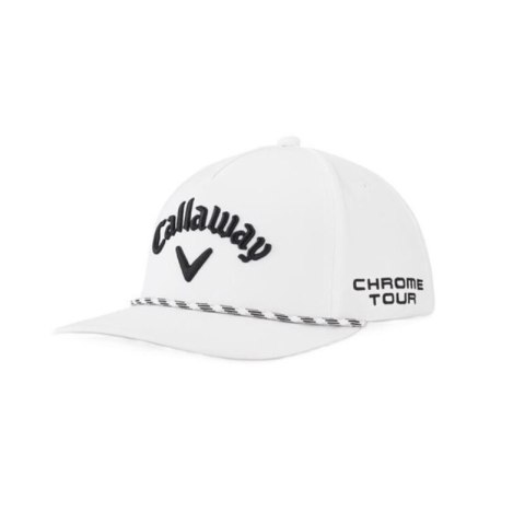 Callaway, Czapka golfowa Tour Authentic Performance Rope, model 25, biała, Elyte-Chrome Tour Callaway, Czapka golfowa Tour Authentic Performance Rope, model 25, biała, Elyte-Chrome Tour