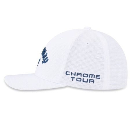 Callaway, Czapka golfowa Tour Performance Pro, (biało-granatowa, logo Chrome Tour, Elyte) Callaway, Czapka golfowa Tour Performance Pro, (biało-granatowa, logo Chrome Tour, Elyte)