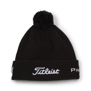 Titleist, czapka golfowa zimowa Tour PomPom beanie (czarno-biała) typ beanie