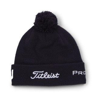 Titleist, czapka golfowa zimowa Tour PomPom beanie (granatowo-biała) typ beanie
