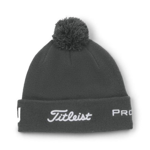 Czapka golfowa Titleist Tour PomPom beanie (zimowa, szaro-biała) typ beanie