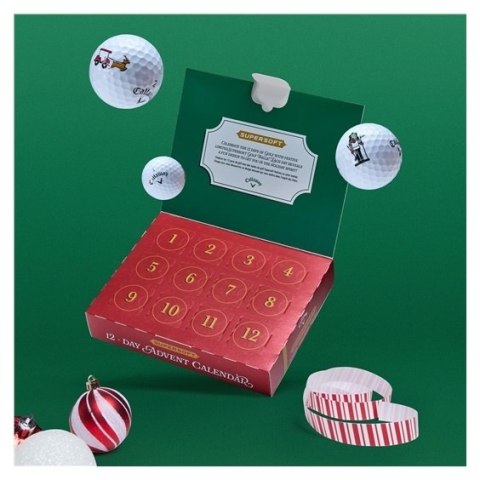 Callaway, kalendarz adwentowy, piłki golfowe Supersoft - zestaw na 12 dni