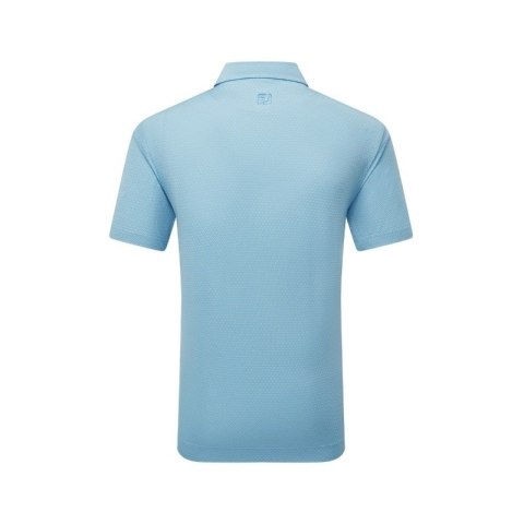 Koszulka golfowa polo FootJoy Deco Diamond Print, (męska, błękitna) XL