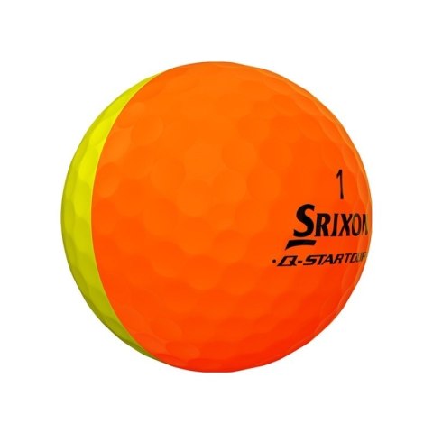 SRIXON, Piłki golfowe Q-STAR TOUR DIVIDE2 (żółto-pomarańczowe, 12 szt)