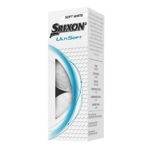 Srixon, piłki golfowe UltiSoft (białe, 12 szt.), model 2025