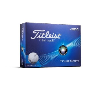 Titleist, piłki golfowe Tour Soft 360 Aim (białe z paskiami, 12 szt.)