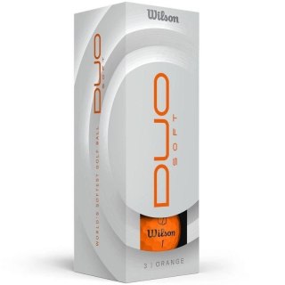 Wilson, piłki golfowe Duo Soft, model 2025, kolor pomarańczowy mat, 3 szt.