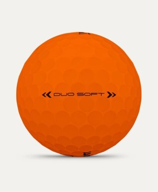 Wilson, piłki golfowe Duo Soft, model 2025, kolor pomarańczowy mat, 3 szt.