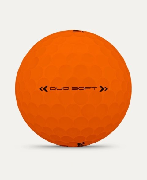 Wilson, piłki golfowe Duo Soft, model 2025, kolor pomarańczowy mat, 3 szt.