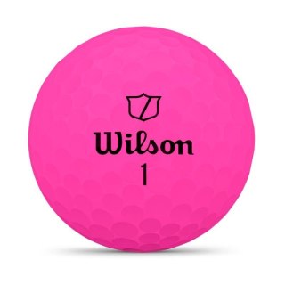 Wilson, piłki golfowe Duo Soft, model 2025, kolor różowy mat, 3 szt.