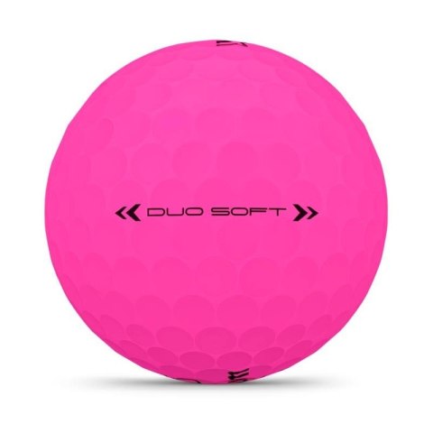 Wilson, piłki golfowe Duo Soft, model 2025, kolor różowy mat, 3 szt.