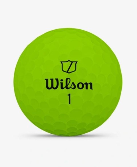 Wilson, piłki golfowe Duo Soft, model 2025, kolor zielony mat, 3 szt.