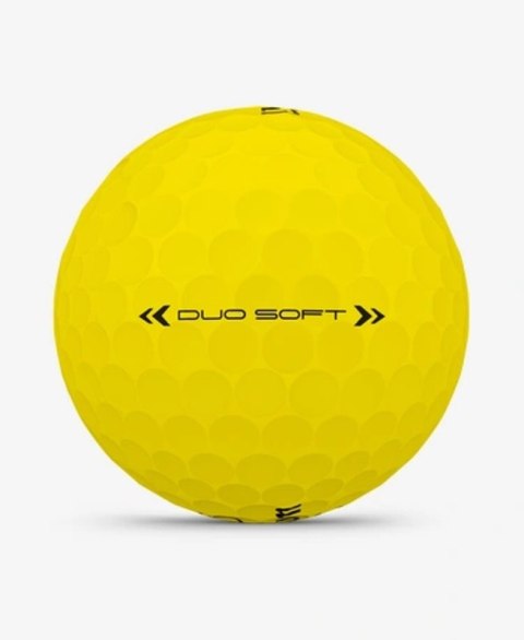 Wilson, piłki golfowe Duo Soft, model 2025, kolor zółty mat, 3 szt.