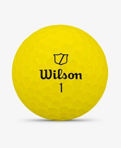 Wilson, piłki golfowe Duo Soft, model 2025, kolor zółty mat, 3 szt.