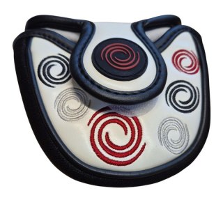 Odyssey, pokrowiec, headcover na puttera Malet Swirl, biały