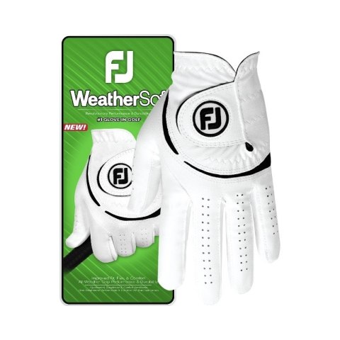 FOOTJOY, Rękawica golfowa WeatherSof, FJ (biała, rozm. XL) FOOTJOY, Rękawica golfowa WeatherSof, FJ (biała, rozm. XL)