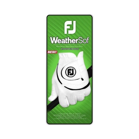 FOOTJOY, Rękawica golfowa WeatherSof, FJ (biała, rozm. ML) FOOTJOY, Rękawica golfowa WeatherSof, FJ (biała, rozm. ML)