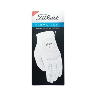 TITLEIST, Rękawica golfowa Perma Soft skóra cabretta (LLH, biała M)