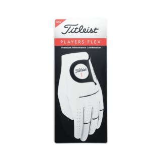 TITLEIST, Rękawica golfowa Players Flex skóra cabretta (MLH, biała ML)