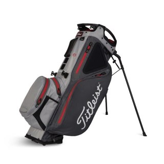 Titleist, torba golfowa Hybrid 14 StaDry (wodoodporna, standbag), grafitowo-czarno-czerwona