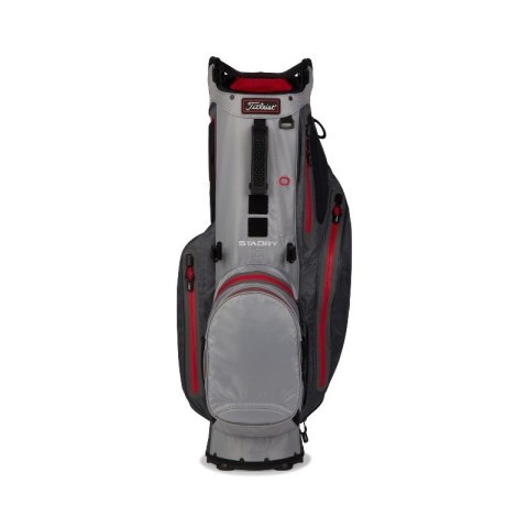 Titleist, torba golfowa Hybrid 14 StaDry (wodoodporna, standbag), grafitowo-czarno-czerwona