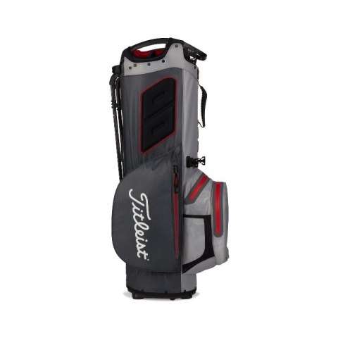 Titleist, torba golfowa Hybrid 14 StaDry (wodoodporna, standbag), grafitowo-czarno-czerwona