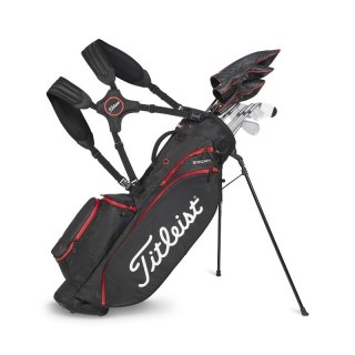 Titleist, Players 4 torba golfowa standbag, czarno-czerwona