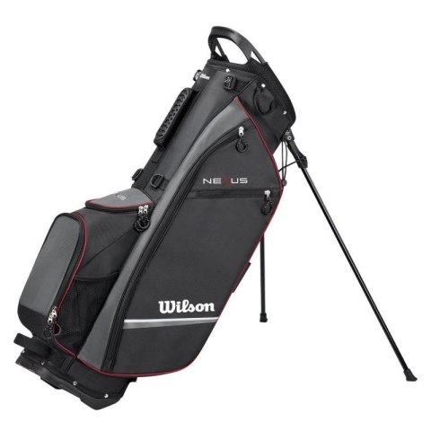 Wilson, Torba golfowa NEXUS CARRY BAG, czarno-szaro-czerwona (z nóżkami)