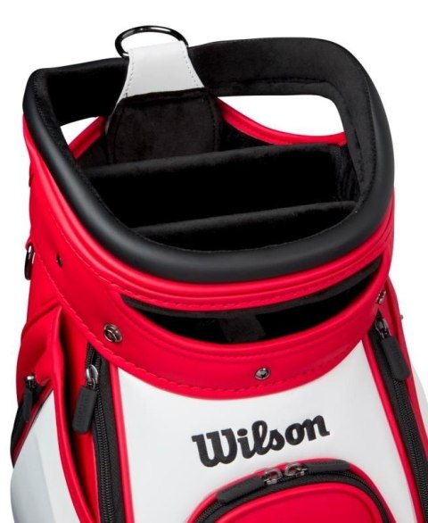 Wilson, Torba golfowa Bag, model 2025, czerwono-biała