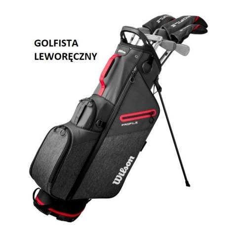 Wilson, zestaw kijów do golfa PROFILE, 10 kijów na stalowych szaftach z torbą, set (11 elementów, gracz leworęczny)