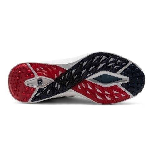FootJoy, buty do gry w golfa, FJ PRO SL 26 (męskie, biało-niebiesko-czerwone), rozmiar 44,5