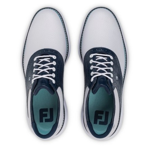 FootJoy, buty do gry w golfa, FJ TRADITIONS 26 (męskie, biało-niebieskie), rozmiar 44