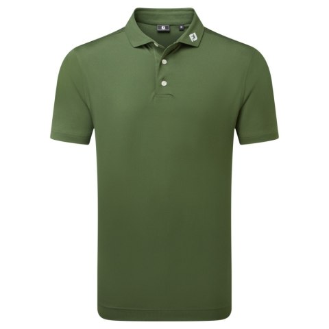 FootJoy koszulka golfowa polo Stretch Pique Solid Athletic Fit, (męska, Khaki, rozm. XXL)