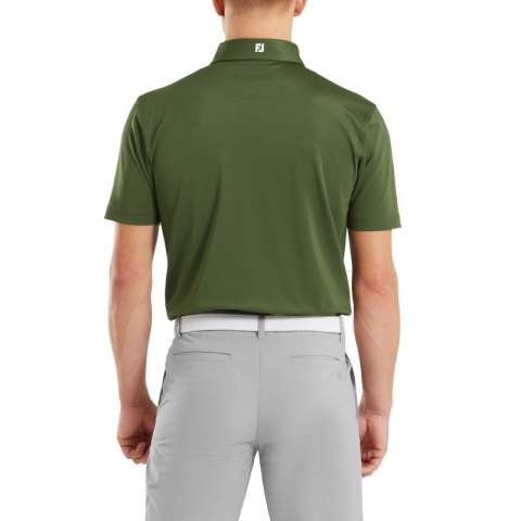 FootJoy koszulka golfowa polo Stretch Pique Solid Athletic Fit, (męska, Khaki, rozm. XXL)