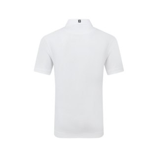 FootJoy, koszulka golfowa polo Stretch Pique Solid Athletic Fit, (męska, biała, rozm. XL)