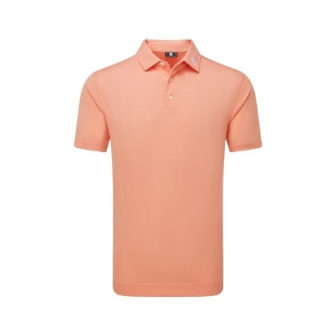 FootJoy, koszulka golfowa polo Stretch Pique Solid Athletic Fit, (męska, łososiowa, rozm. M)