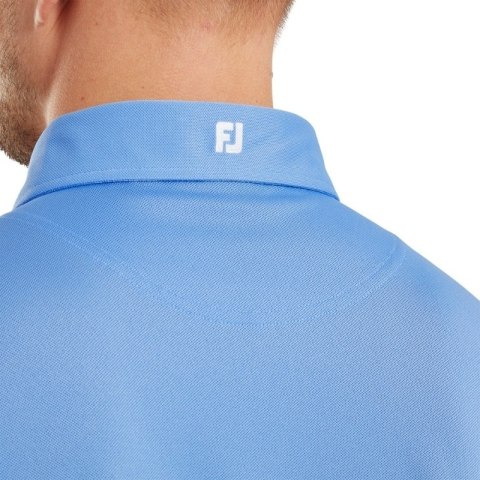 FootJoy, koszulka golfowa polo Stretch Pique Solid Athletic Fit, (męska, niebieska, rozm. XXL)
