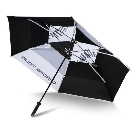 Callaway, parasol golfowy Tour Authentic Double Canopy, duży 68 cali (czarno-bialy)