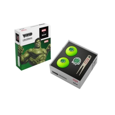Volvik, Marvel piłki golfowe HULK, zestaw prezentowy