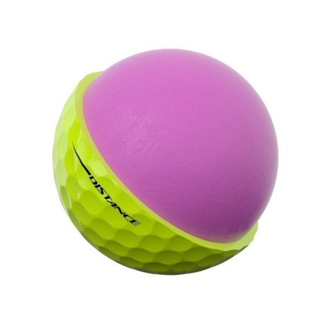 Pinnacle, piłki golfowe Distance, model 2025, kolor żółty, 3 szt.
