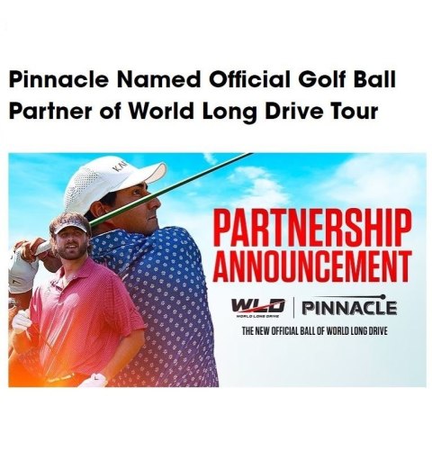 Pinnacle, piłki golfowe Distance, model 2025, kolor żółty, 3 szt.