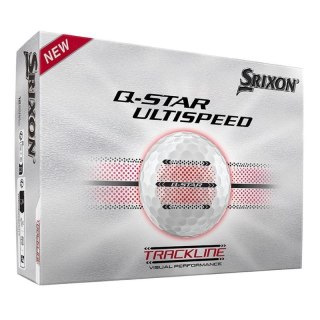 Srixon, piłki golfowe Q-STAR ULTISPEED Trackline (białe z liniami do puttowania, 12 szt)