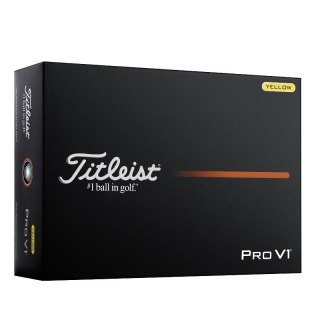 Titleist, piłki golfowe PRO V1 model 2025 (zolte, 12 szt.)