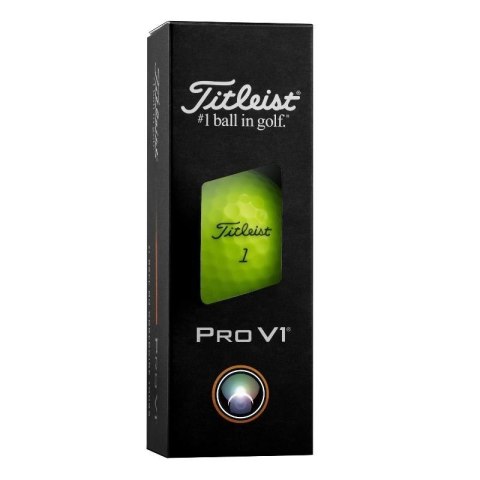 Titleist, piłki golfowe PRO V1 model 2025 (zolte, 12 szt.)