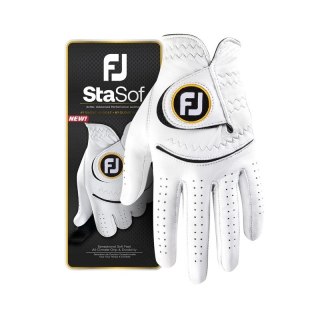 FootJoy, rękawica golfowa StaSof, skóra cabretta, kolor biały, męska, rozm. ML