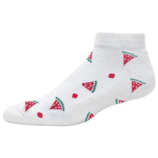 FootJoy, skarpety damskie ComfortSof Fruits typ stopki, białe, one-size, 3-pack