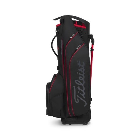 Titleist, torba golfowa Hybrid 14 StaDry (standbag, wodoodporna, czarna z dodatkiem czerwonego