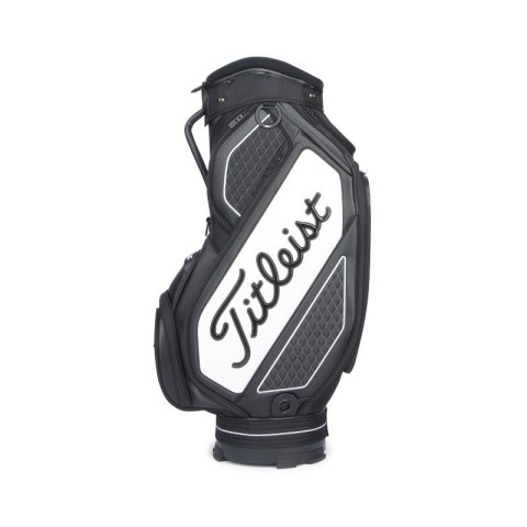 Titleist, torba golfowa Tour Staff Bag midsize, model 2026, czarno-biała - czysta klasyka