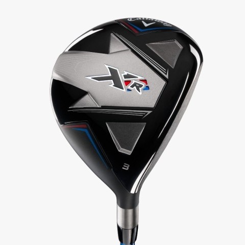 Callaway XR, zestaw kijów do golfa, 12 kijów z torbą standbag szaro-nieb-czerw, szafty grafitowe typ regular