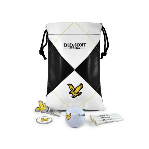 LYLE-SCOTT, zestaw prezentowy dla golfisty, ARGYLE LINKS POUCH (Piłka, Tee, Markery, Divot Tool)